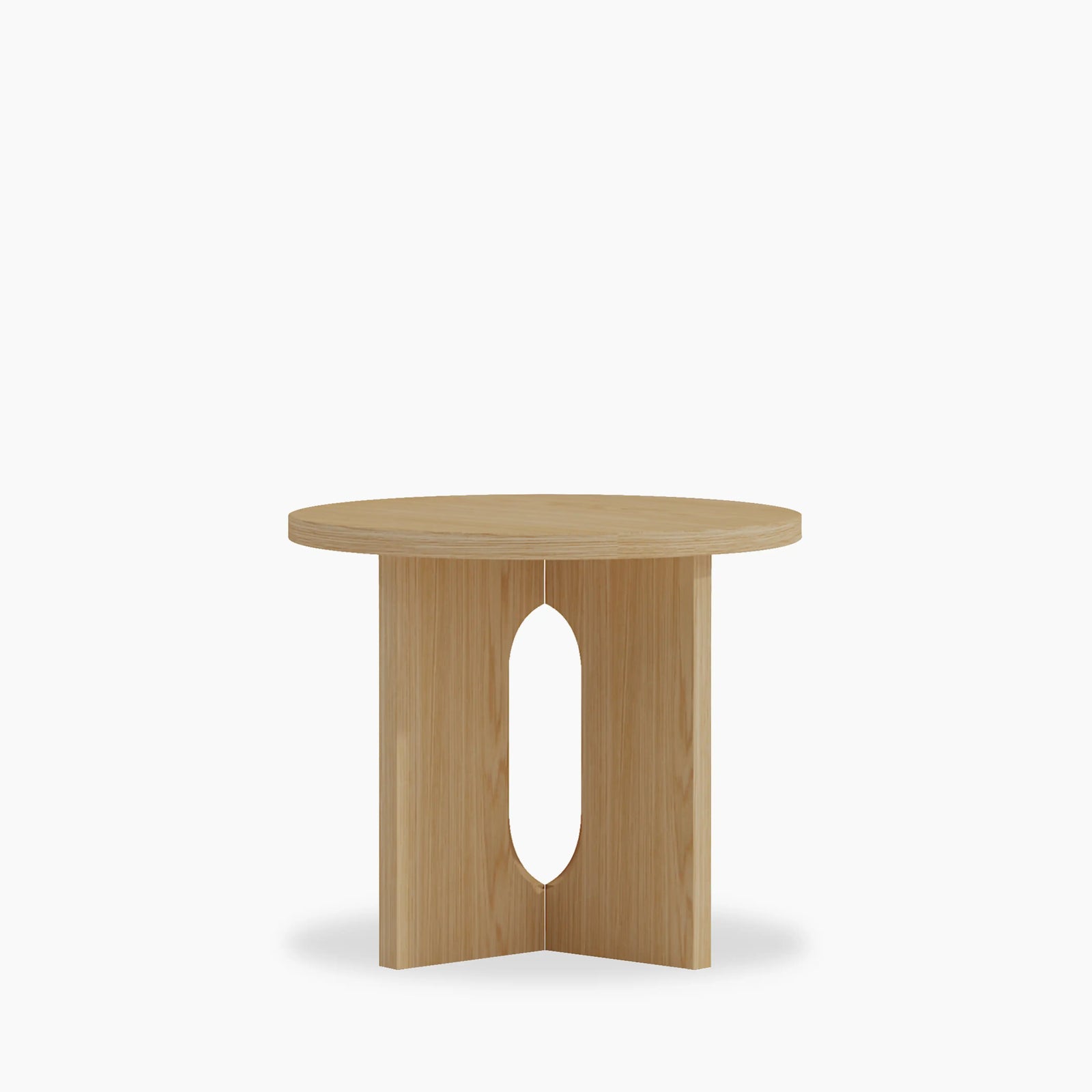 Moreton Round Wooden Side Table | Oak Effect