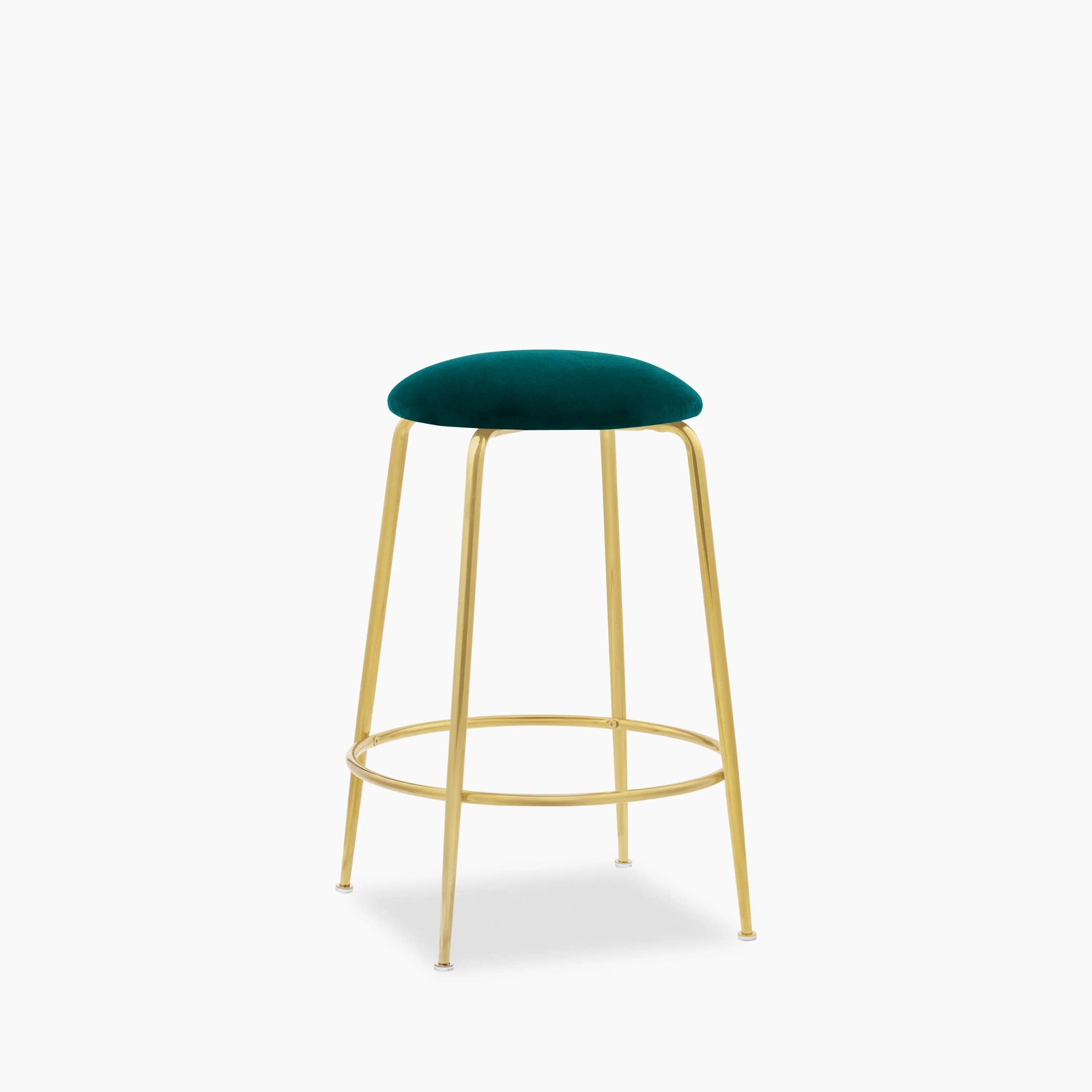 Regent Kitchen Stool | Teal Sustainable Velvet
