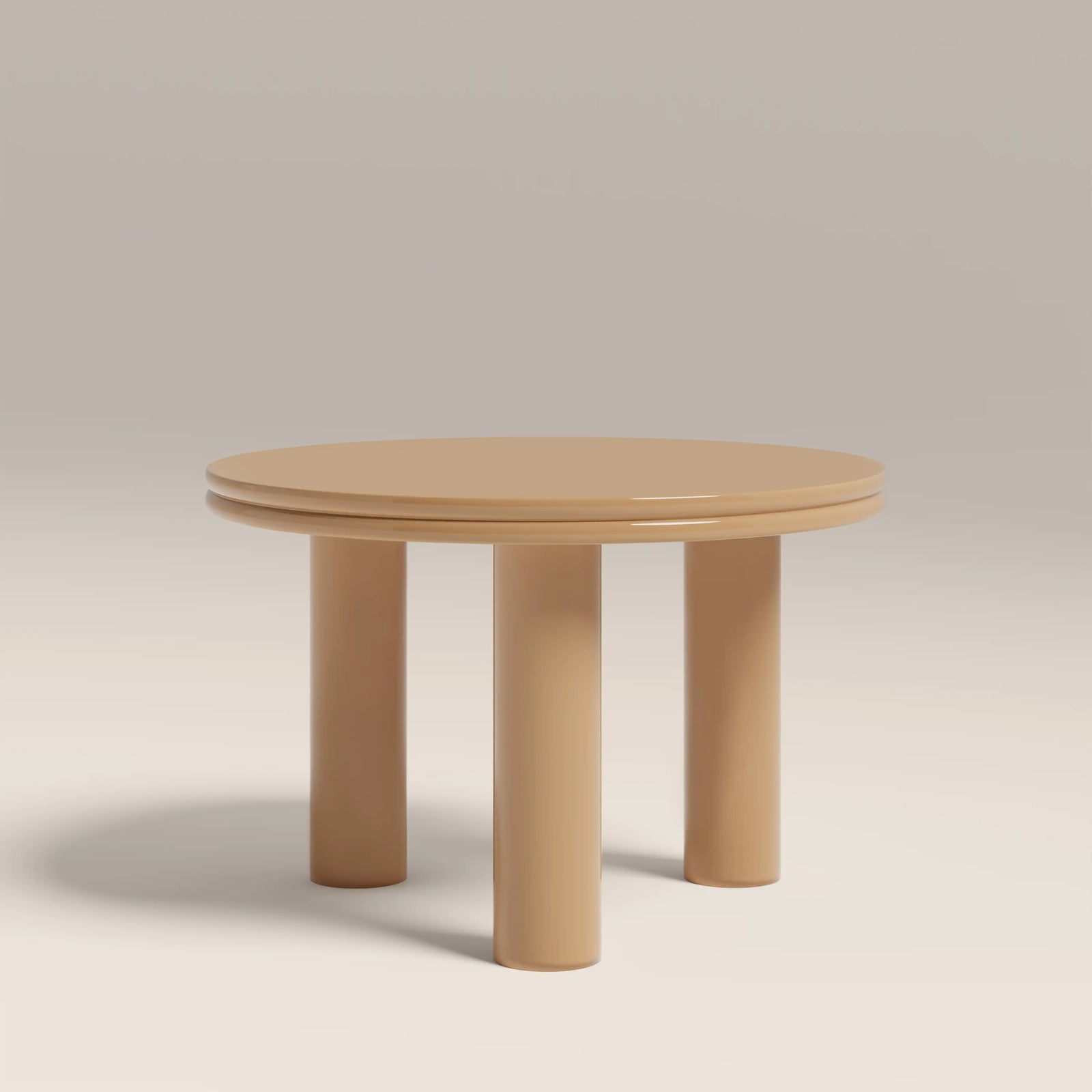 Raphael Round Coffee Table | High Gloss Taupe