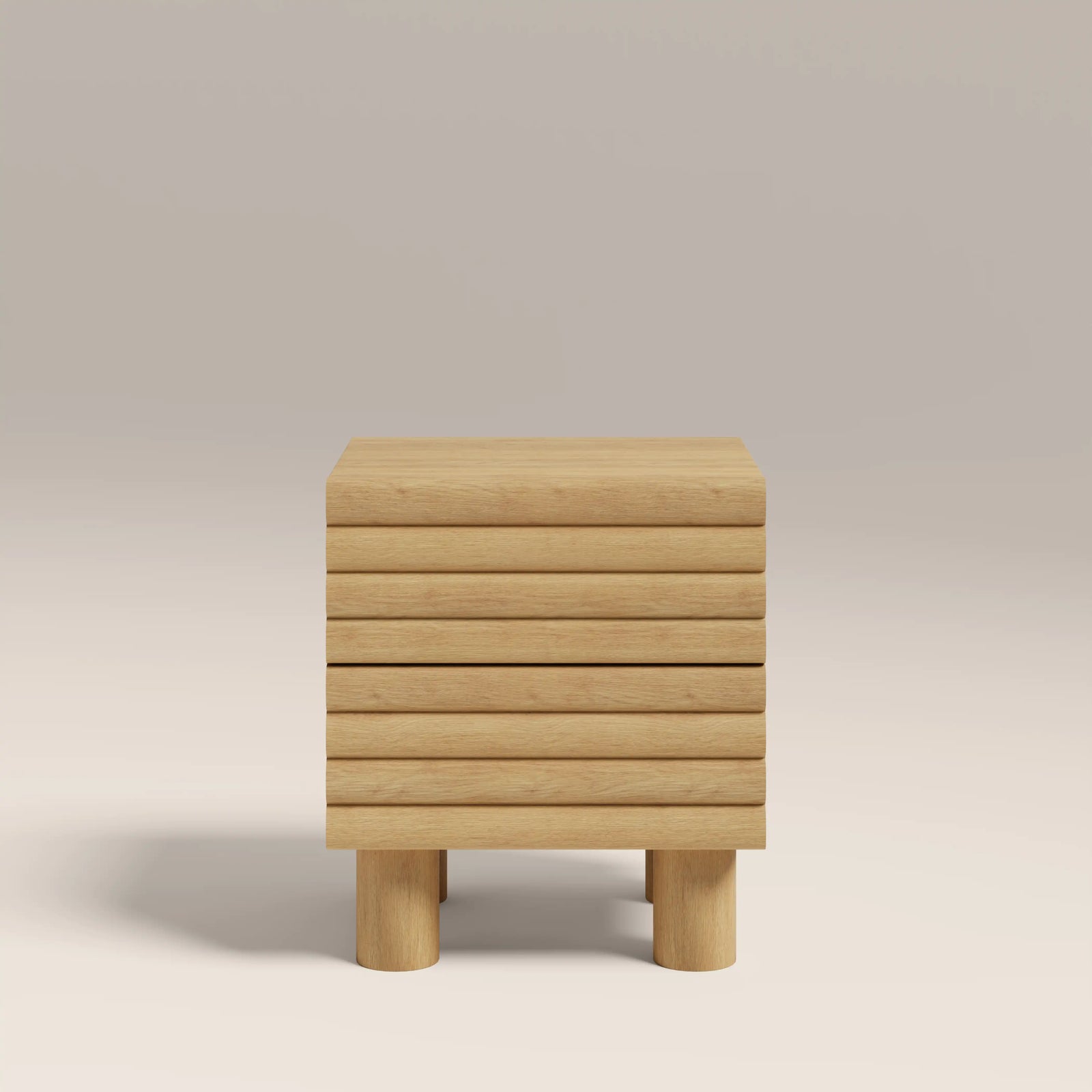 Raphael 2 Drawer Wooden Bedside Table | Oak