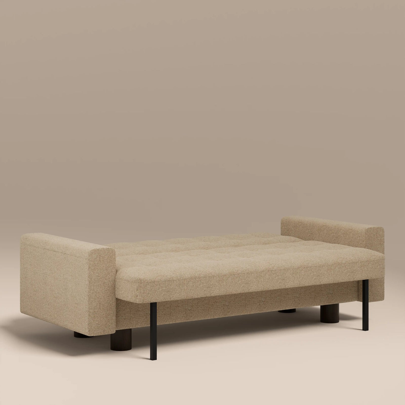 Diego 2 Seater Sofa Bed | Speckled Latte Boucle