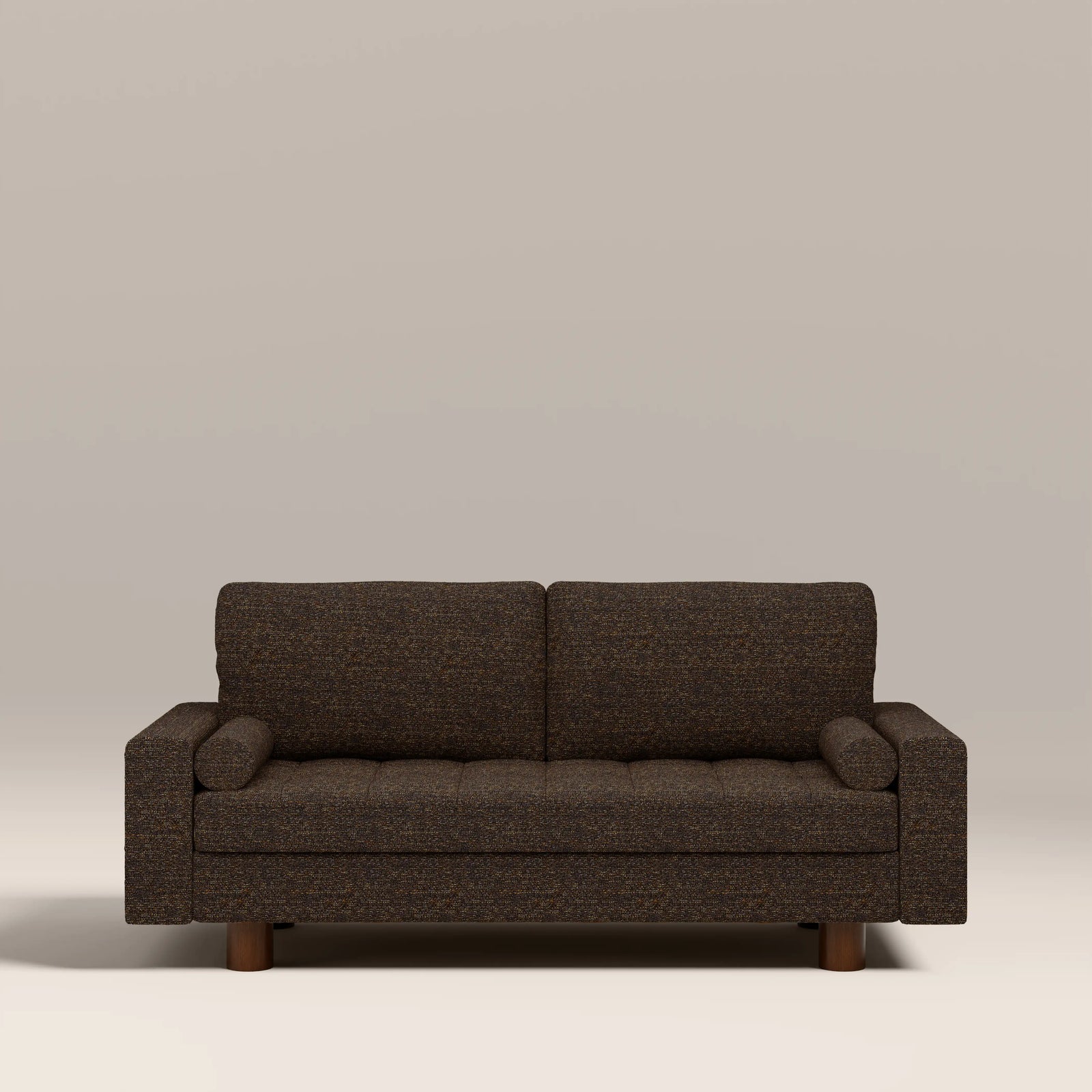 Diego 2 Seater Sofa Bed | Speckled Espresso Boucle