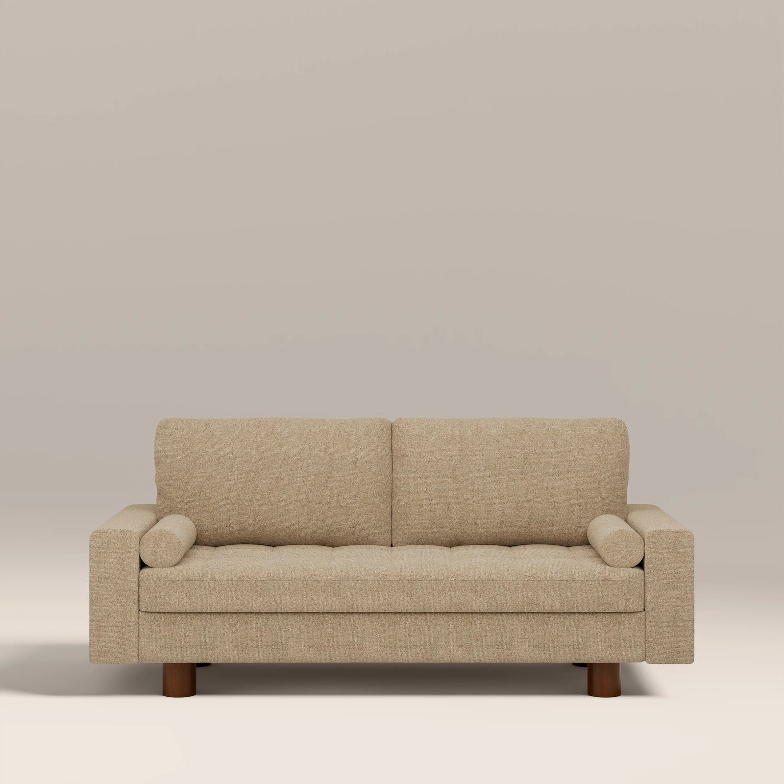Diego 2 Seater Sofa Bed | Speckled Latte Boucle