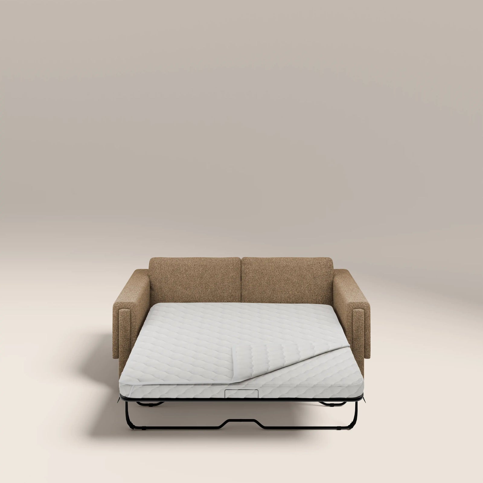 Ava 3 Seater Sofa Bed | Speckled Cappuccino Boucle