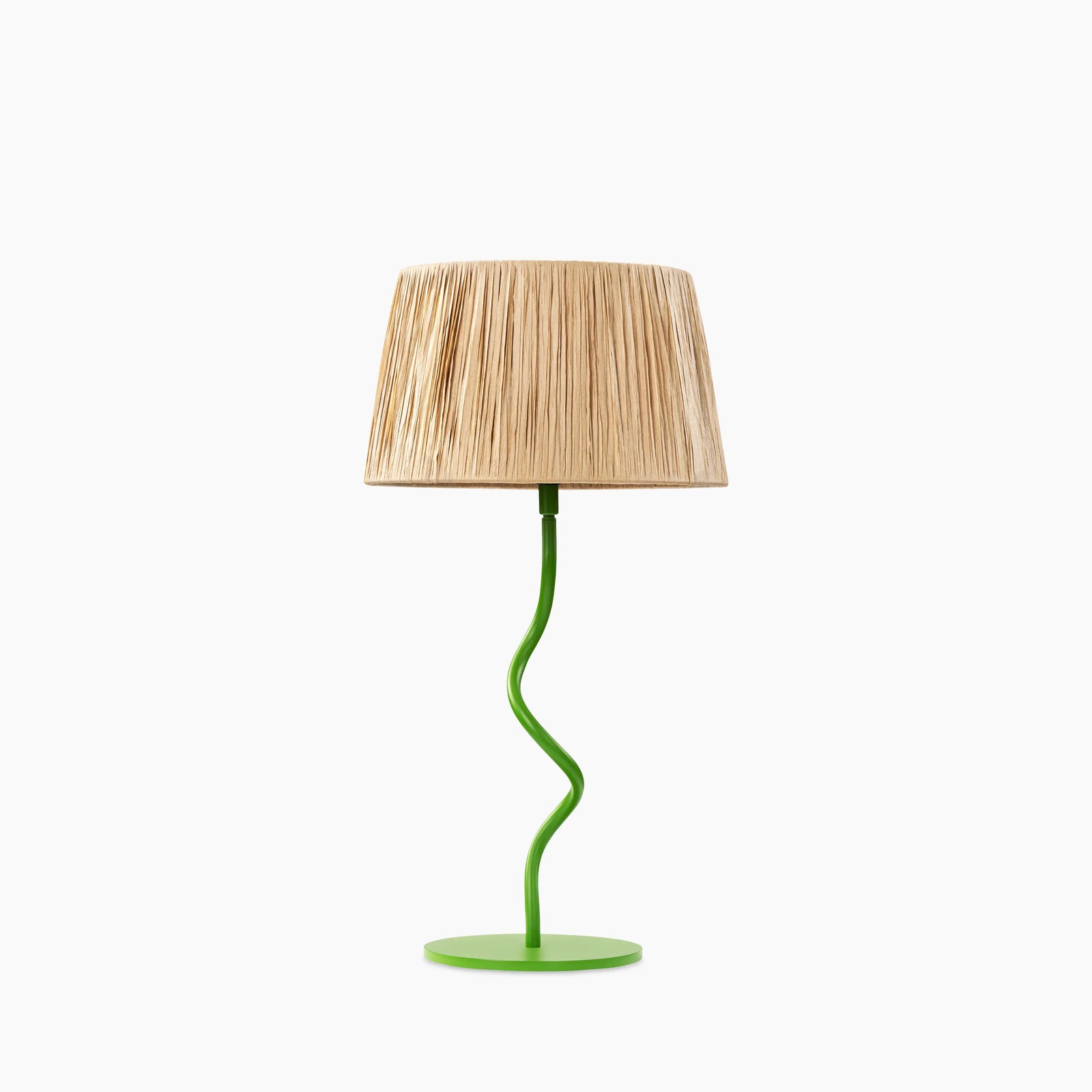 Stanmore Table Lamp | Raffia & Verde Green