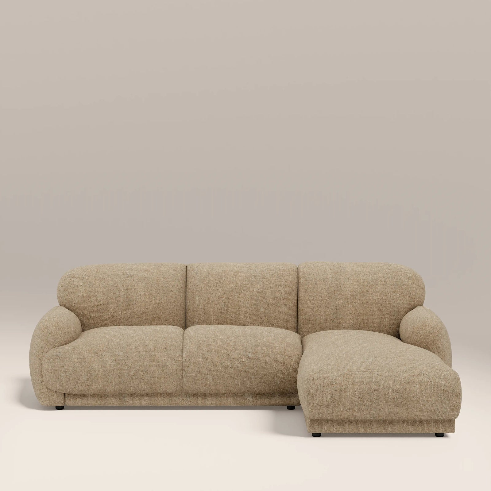 Cloud Right Hand Chaise Sofa | Speckled Latte Boucle