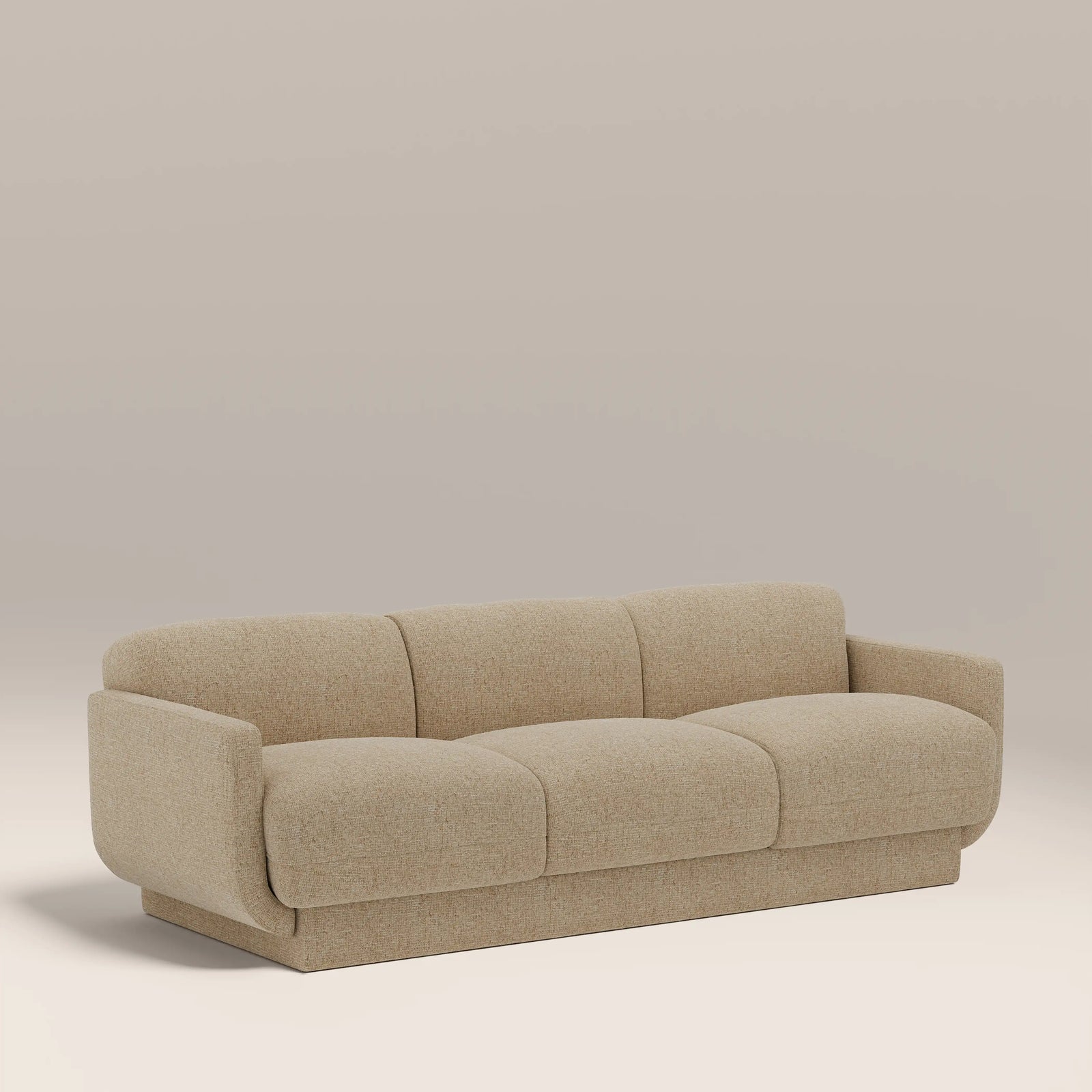 Connick 3 Seater Sofa | Speckled Latte Boucle