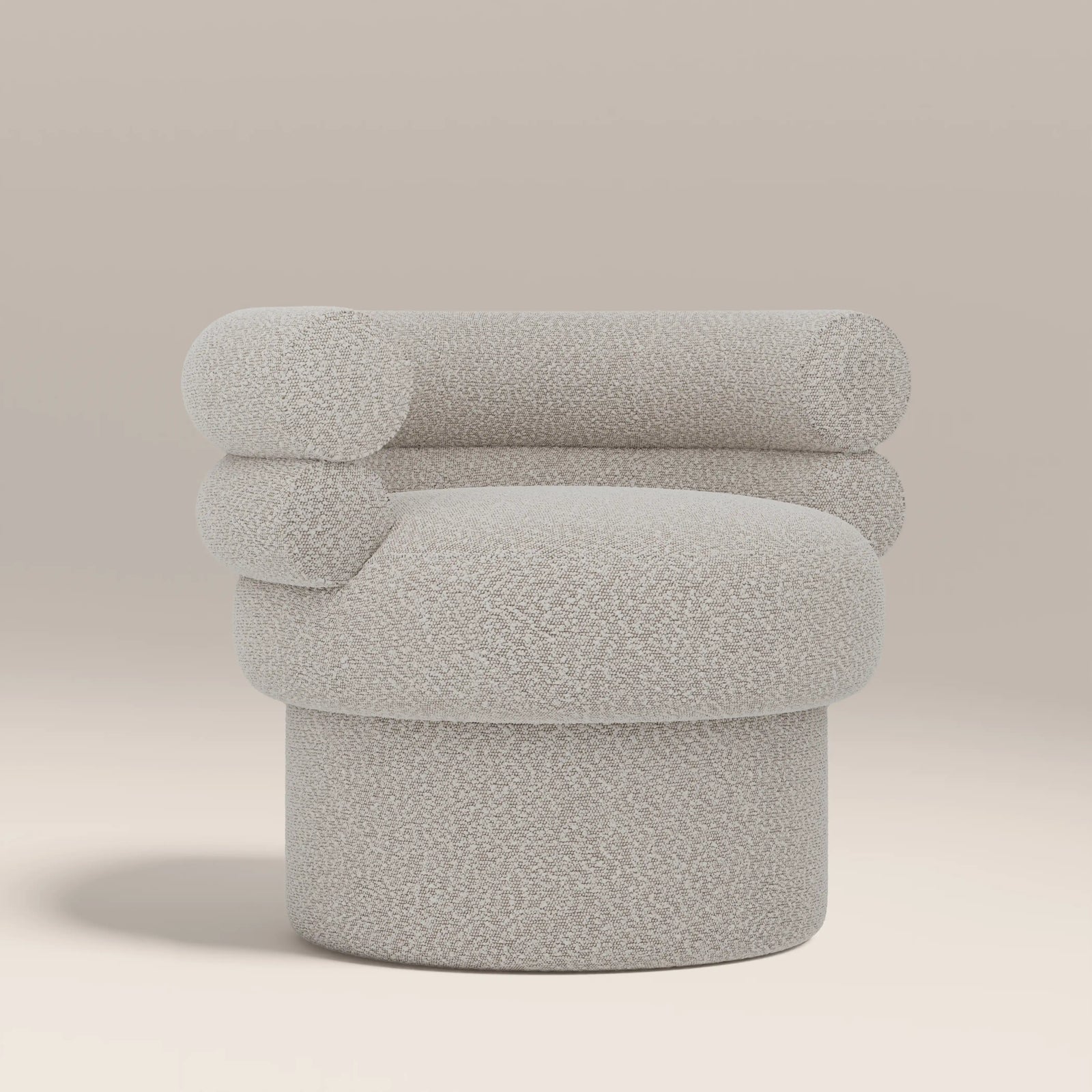 Ethan Accent Chair | Speckled Stone Sustainable Boucle